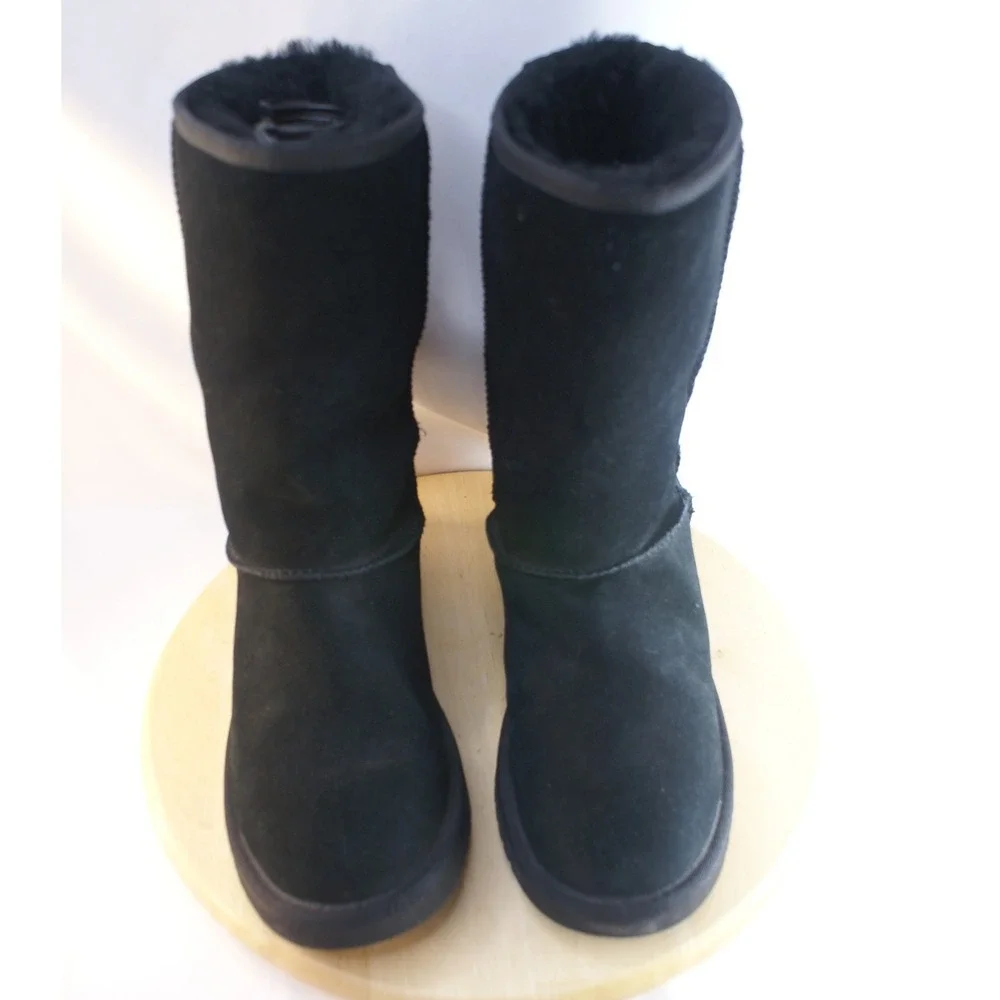 Koolaburra by UGG Victoria Black Suede Tall Winter Boots 1017089 Women 9